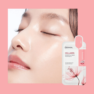 韩国MEDIHEAL美迪惠尔 经典3倍浓缩日常基础系列 胶原蛋白弹力面膜 10片入 抗皱弹滑 改善皱纹 紧致补充胶原 敏感肌适用