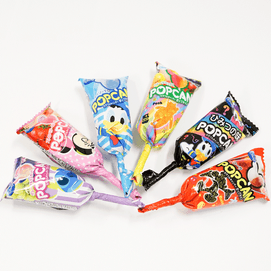 日本POPCAN 迪士尼水果味棒棒糖 1根入 包装随机发送