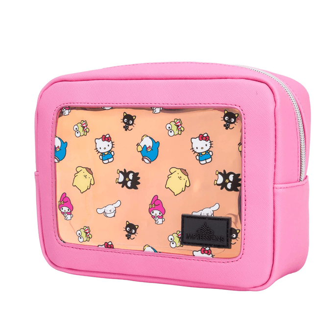 美国 印象梳妆台 Hello Kitty 和朋友们女士核心款化妆包,核心款印花图案旅行化妆包收纳包,带内袋