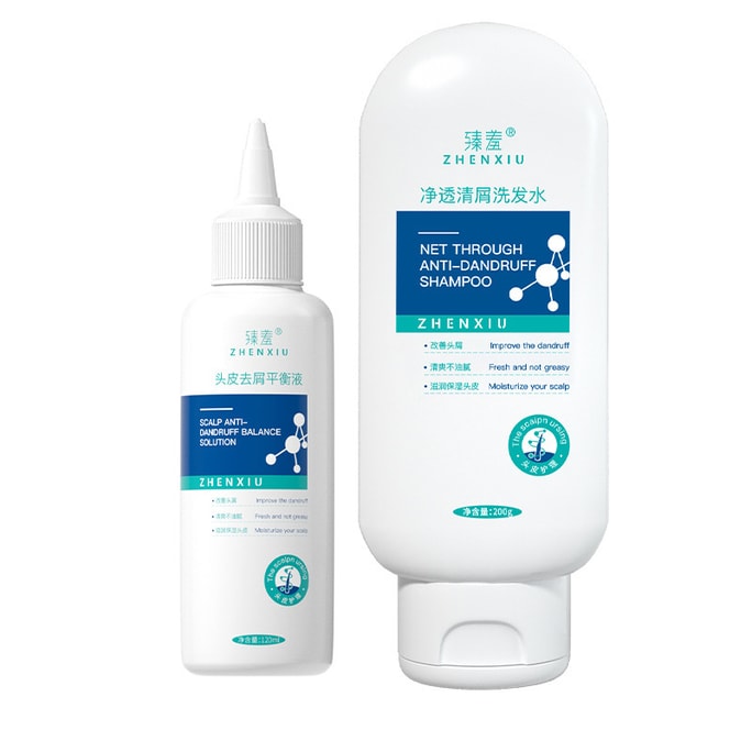 Clear And Clear Dandruff Shampoo + Anti-Dandruff Balancing Liquid For Scalp 200G+120Ml/ Bottle
