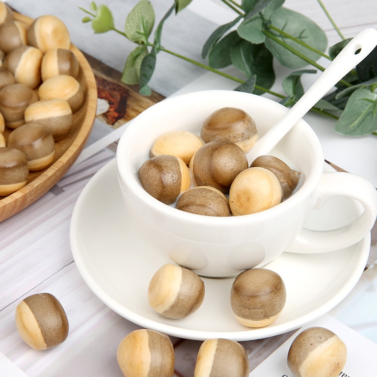 【中國直郵】農夫山莊 日式水泡餅乾 200g【奶香濃鬱 香酥可口 代餐飽腹】木頭球餅乾 健康早餐泡牛奶麥片 麥香懷舊童年小零食 5