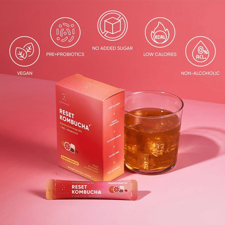 【美国直邮】韩国 EveryDaze  每一天重置康普茶10包装草莓猕猴桃味 3