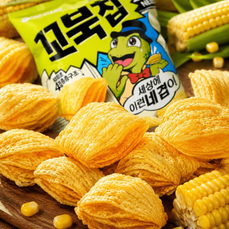 香港直送】 韓国 ORION 亀形スイートコーンチップ 70g - Yami