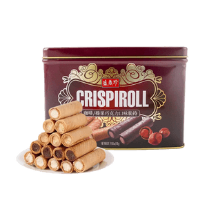 Wafer Crispy Roll Gift Box Hazelnut Chocolate + Coffee , 24.69 oz