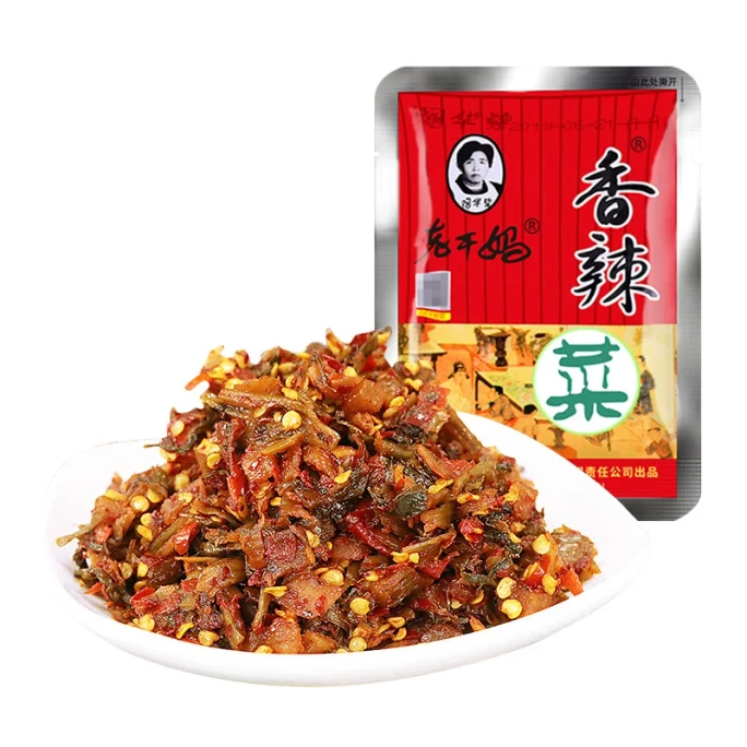 Lao Gan Ma spicy vegetables 18g*5 bags of pickled vegetables and bibimbap