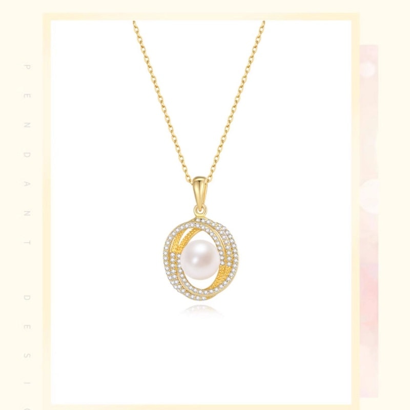 【中国直邮】 周大生 复古大颗珍珠项链纯银高级感秋冬配饰锁骨链约会好礼情人节浪漫约会生日礼物送女友  星迹项链 一条装