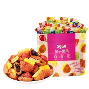 百草味 梅夾果乾芒果梅子零食果脯蜜餞200g(約30包)