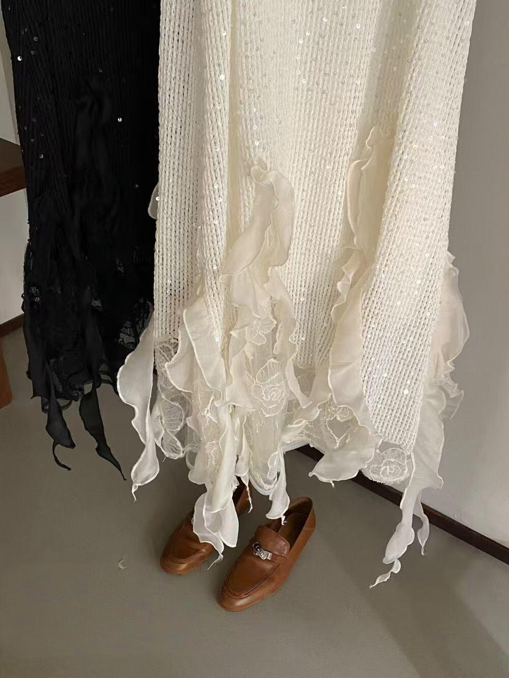 【加拿大直邮】 加拿大 SCENARIO 飘逸连衣裙 两色可选 S-M码 黑色 S