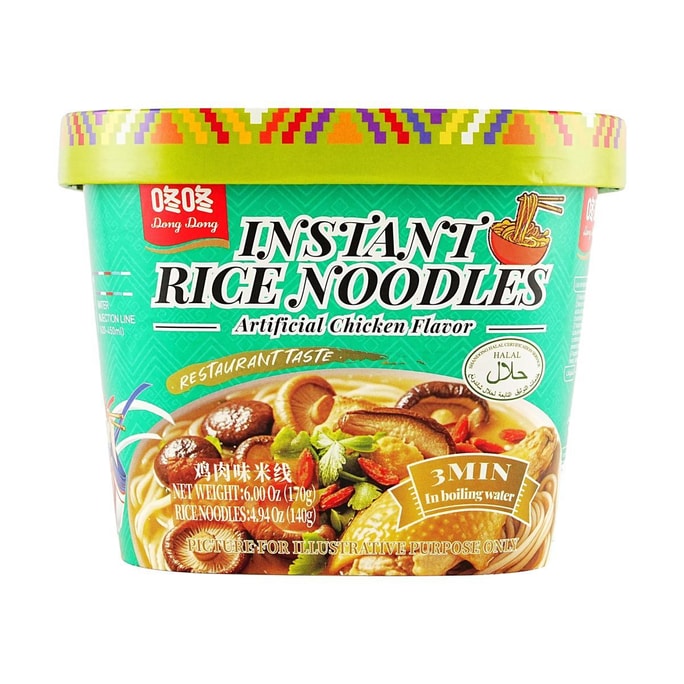 咚咚 米線 雞肉口味 170g【3分鐘即食宵夜速食】【雲南風味】【亞米獨家】