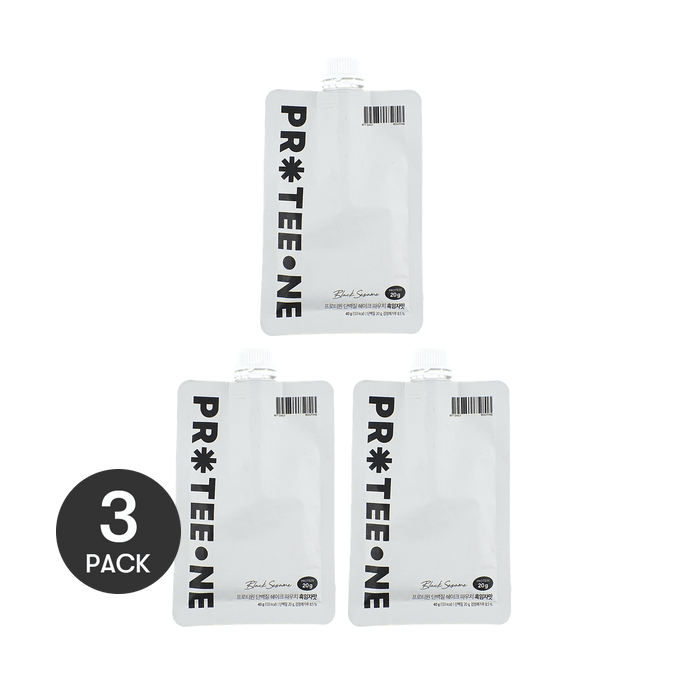 韓國PROTEEONE 蛋白質奶昔 蛋白質代餐粉 40g #黑芝麻味 健身高蛋白 營養補充 飽腹感強 便捷攜帶裝【Oliveyoung爆款】