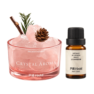 尹谜YINMI 小杯植物水晶扩香石 格拉斯玫瑰(粉) 160g+10ml【进口香料】【芬美意定制】
