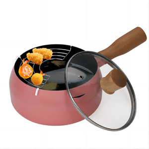 Qing Exhibition Tempura and Auxiliary Food Dual-use Non-stick Deep Fryer