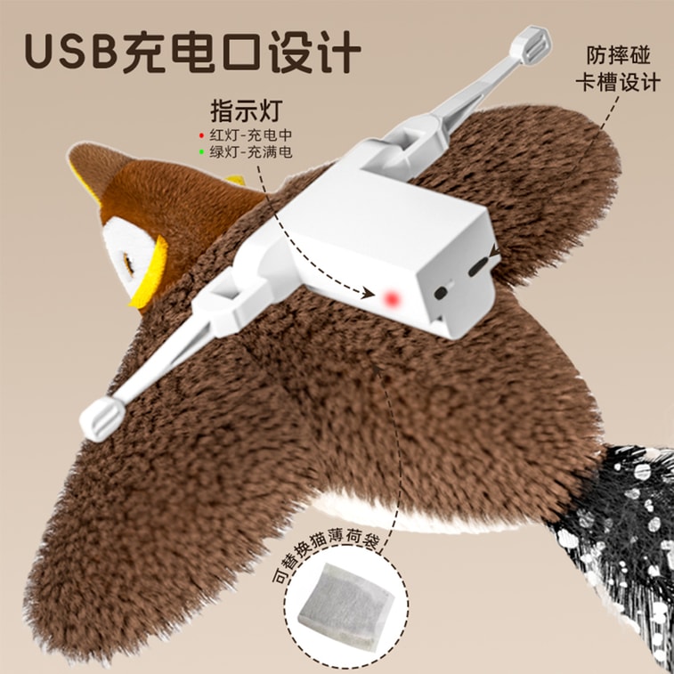 New Pet Simulation Bird Voice Hunting Self Fun Electric Toy Pro TikTok Voice Sparrow F 3