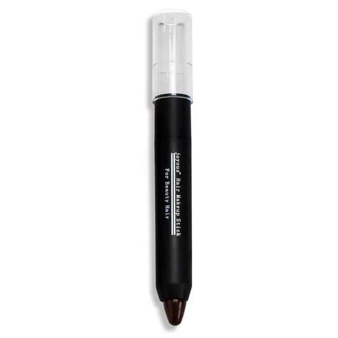 White Hair Covering Magic Hair Pen Plant-Based Disposable Black Hair Stick Temporary Color Touch-Up【Coffee Color】 3.5g