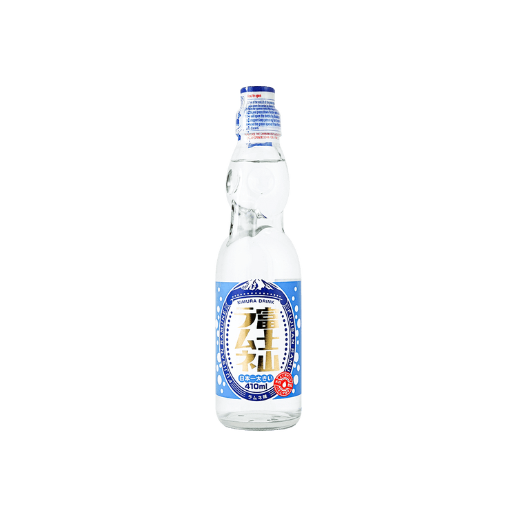 KIMURA DRINK Mt. Fuji Ramune Soda - Big Bottle, 13.86fl oz - Yami.com
