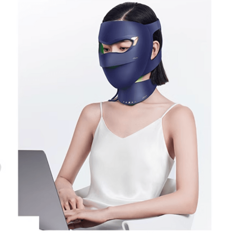 [일본에서 직접 우편 발송] 새로운 YAMAN LED 그린라이트 마스크는 반점을 희게 하고 목주름을 제거합니다.대형 조명 열 광자 회춘 미용 기구 3