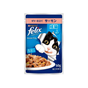 felix pout adult cat salmon 50g