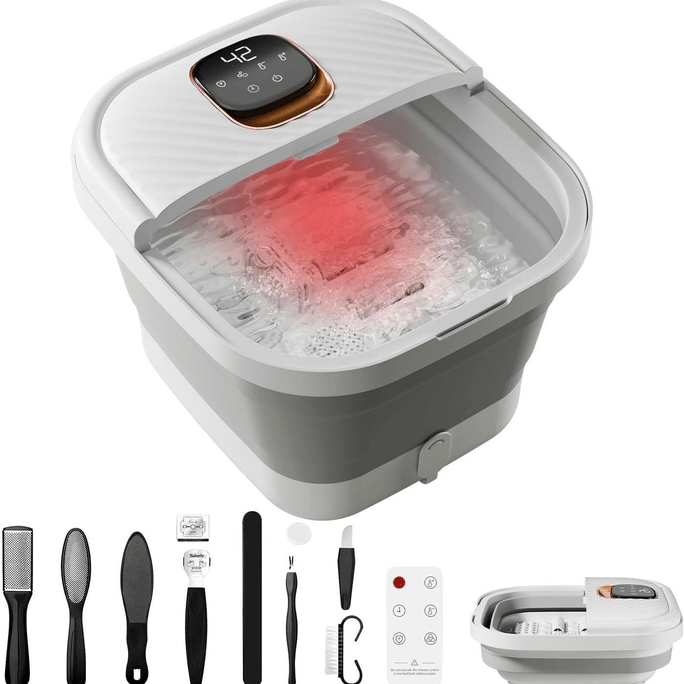 Foldable Foot Spa Massager with Heat TouchscreenAdjustable Temperature1 pack