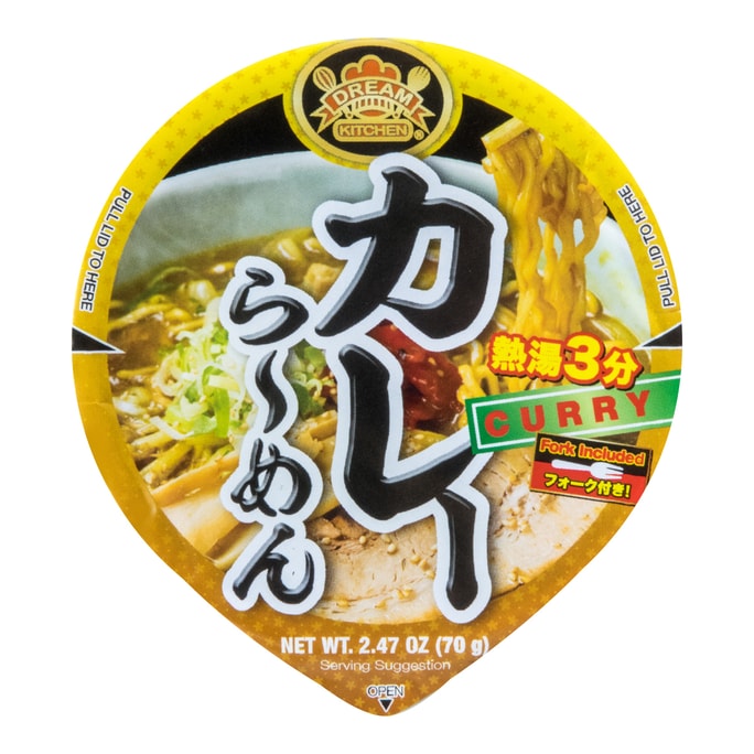日本DREAM KITCHEN 日式咖喱杯面 70g