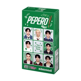 Pepero Almond and Chocolate Cookie Sticks 【, 8 Pack in 1 box】 9.03 oz【Stray Kids Pick】【Packing May Vary】