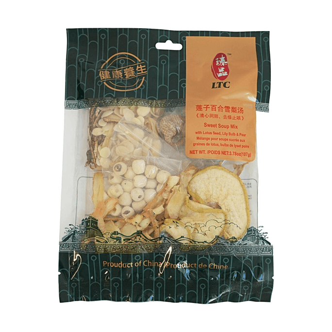 Sweet Soup Mix with Lotus Seed, Lily Bulb & Pear 3.78oz [Moistening & Soothing]