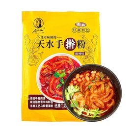 Tianshui- Style Hand-Pulled Potato Noodles, 12.28 oz 【Gansu Specialty, Halal Certified】