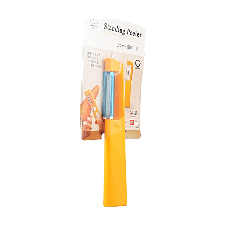 Standing Peeler, Yellow, Self-Standing Storage, Sharp Blade Effortless Peeling 3