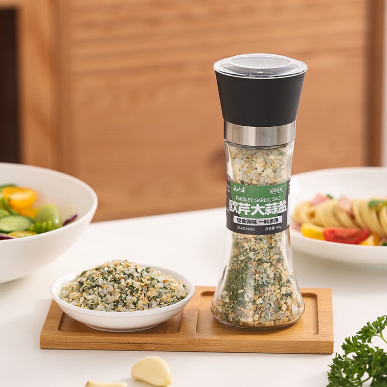 【中国直邮】 云山半 欧芹大蒜盐140g欧芹碎大蒜粉0脂肪轻食水煮菜牛排烧烤撒料调味 7