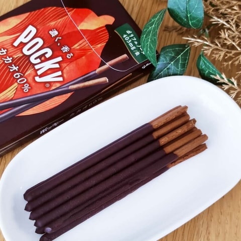 【日本直邮】 日本GLICO格力高 百奇POCKY 期限限定 可可60%黑巧克力饼干棒 58g