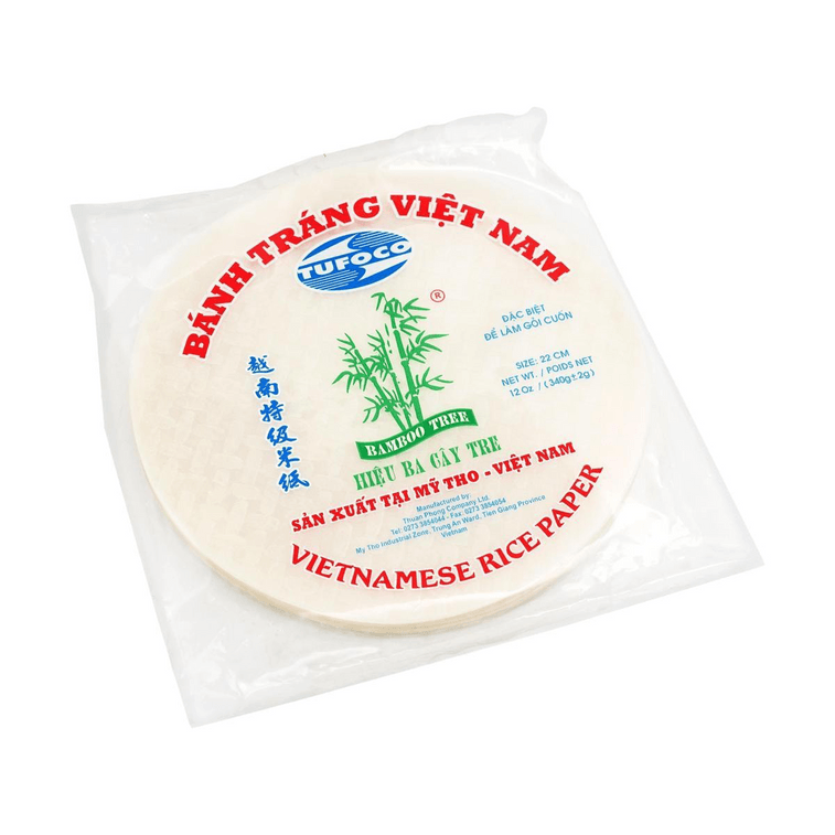 越南BOMBOO TREE三竹牌 越南特级米纸 春卷皮春卷纸 22cm 340g 5