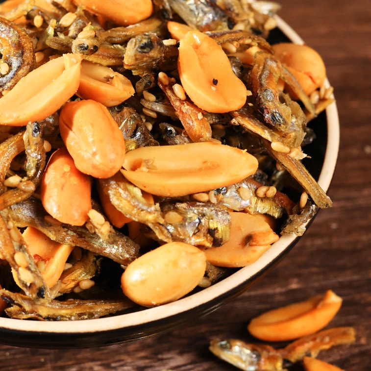 水一方 【网红爆款】  小鱼干花生仁 花生豆油炸小鱼干花生米 麻辣味 76g 3