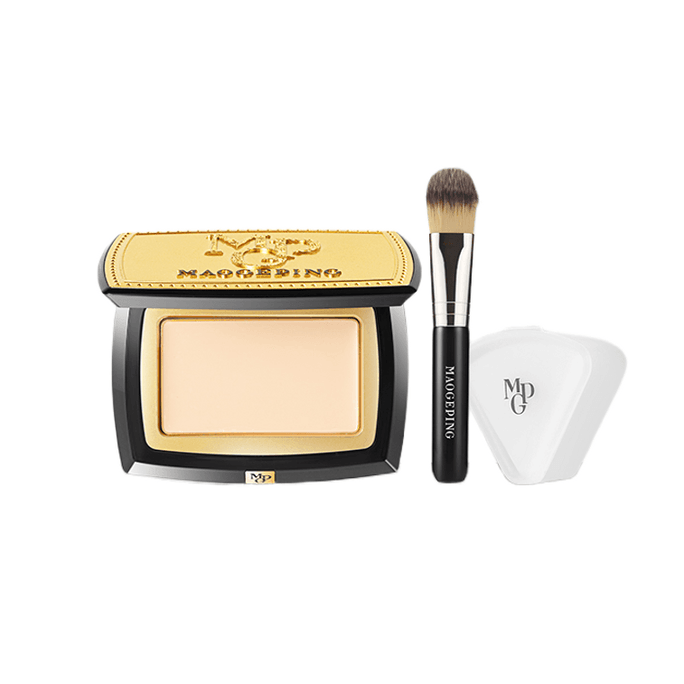 Light shadow plastic high gloss powder cream M01 4.5g/5g free triangular sponge and portable foundation make-up brush