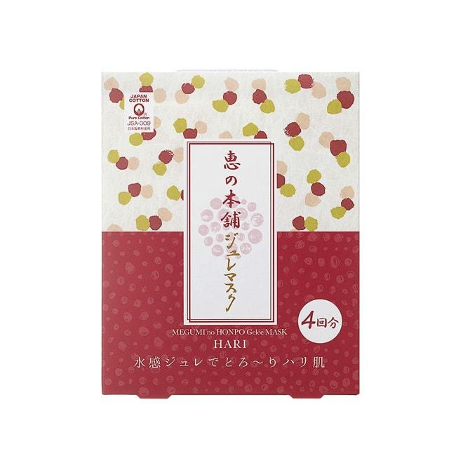 【日本直郵】惠之本舖 野葛根彈性啫咖哩面膜 4枚入