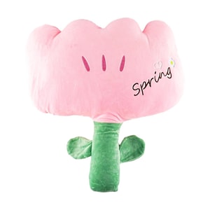 카와시마야 인스 스타일 쿠션, 꽃무늬, 소파 및 침실용, 핑크, 4540x12cm