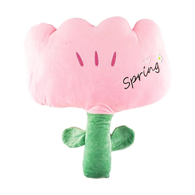 Kawashimaya Ins Style Throw Pillow Cushion, Flower Pattern, for Sofa & Bedroom, Pink, 454012cm