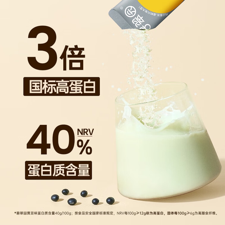 【中国直送】Bicuityuan 黒豆ミルクパウダー、濃厚で香り高い、高タンパク質栄養朝食ドリンク、12袋×20g 3
