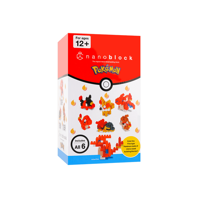 Nanoblock - Pokemon Type Fire Set 1, mininano Series