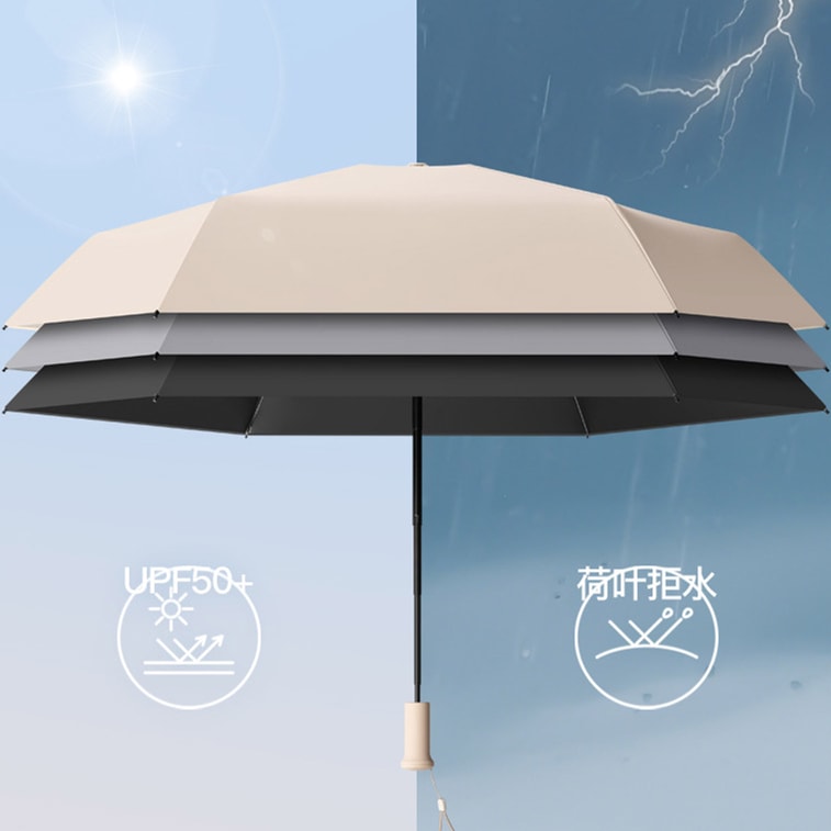 [中国から直送] HSPM 伸縮ハンドル 超軽量 ミニ傘 晴雨兼用 日焼け防止 UVカット 伸縮ハンドル付き 折りたたみ傘 翡翠イエロー - カプセルボックス 傘1本 9