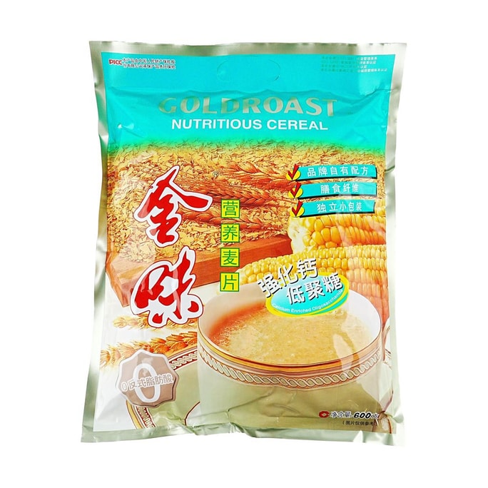【童年回忆】新加坡 金味 营养麦片 强化钙低聚糖 600g