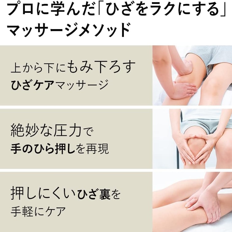 【日本からの直送】日本パナソニック エアーマッサージャー ひざ温感機能 抗菌 #グレー EW-RJ50-H 1個 3