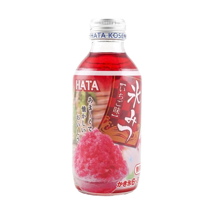 Shaved Ice Syrup Strawberry Flavor  6.35 oz