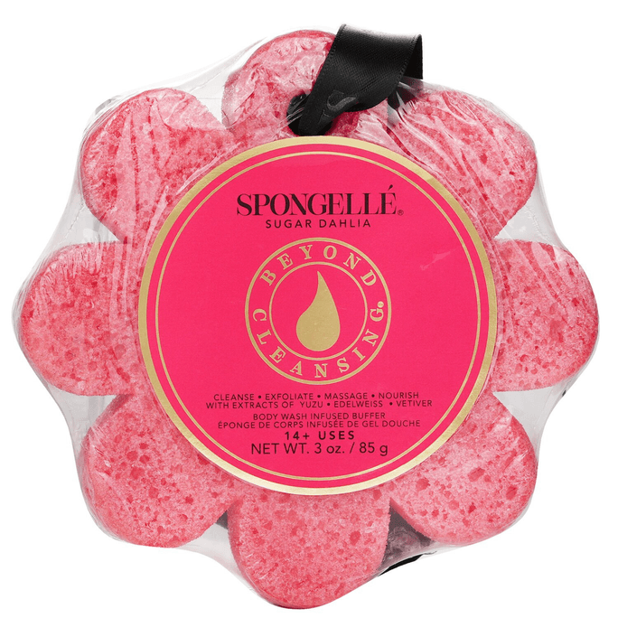 Wildflower Shower Gel Sponge – Sugar Dahlia (Red) 1pc/85g