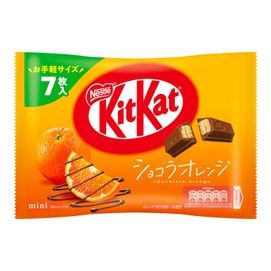 NESTLE Mini KitKat Chocolate Wafer Biscuits Orange Flavor 7 Pieces