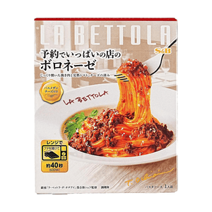 LA BETTOLA Popular Restaurant Series Quick-Cook Pasta Sauce ,Bolognese Flavor 4.9oz【Chef's Supervision】【Rich Meat Flavor】