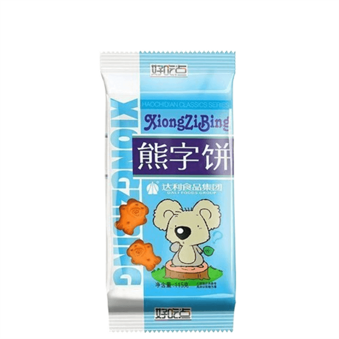 【中国直送】好奇店熊ビスケット 漫画ビスケット バルク包装 スナック 115g/袋