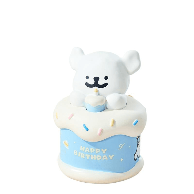 【중국 직배송】 言仓 라인 강아지 생일 향기 캔들 침실 향기 귀여운 장식품 컵 캔들 1개