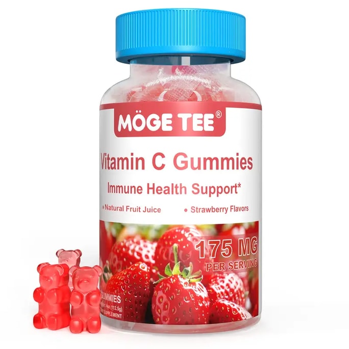 Vitamin C Gummy Bears – Immune Support Strawberry Flavor 45 Count