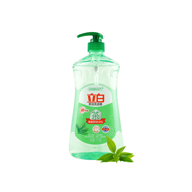 차 추출물 함유 주방 세제, 효과적인 세척력, 손에 순함, 1026ml (38.8oz) 4