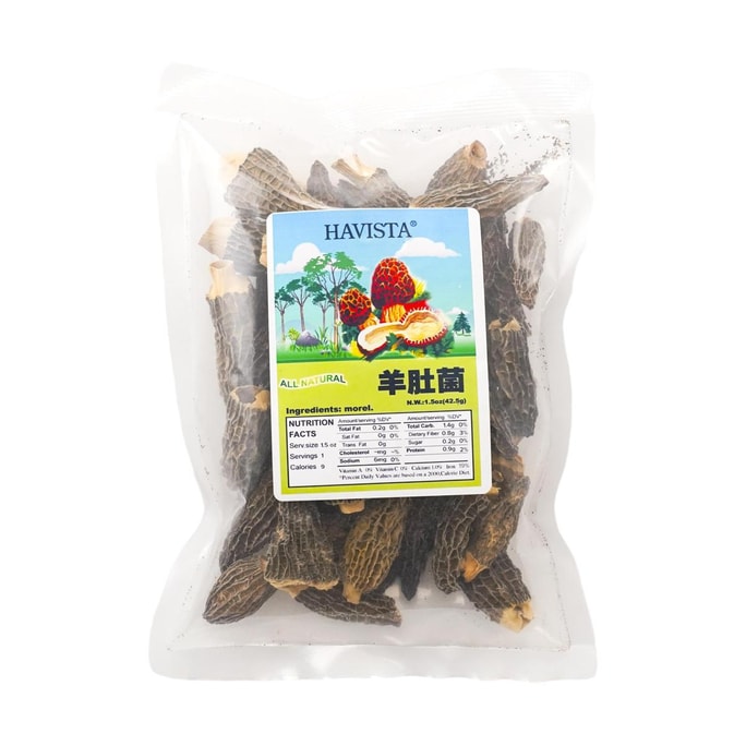 HAVISTA五穀豐 羊肚菌 42.5g【煲湯養生必備】【增強免疫力 滋補肝腎】