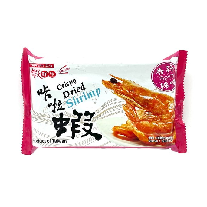 [台湾直邮]爱上新鲜 卡啦虾(辣味)25g(保质期:2024/6/1)